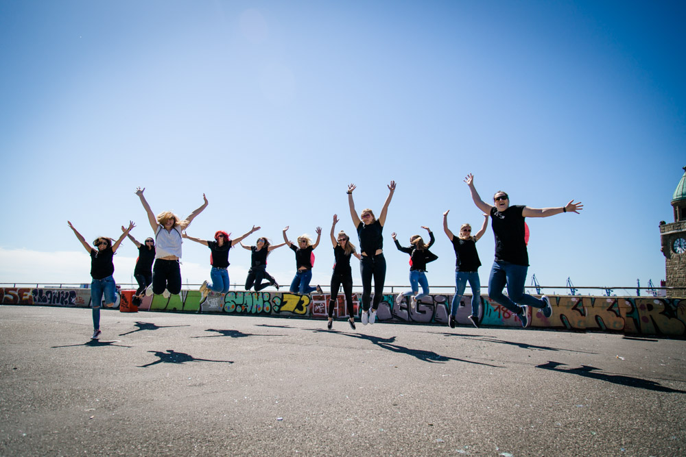JGA-Shooting am Hamburger Hafen und Landungsbrücken